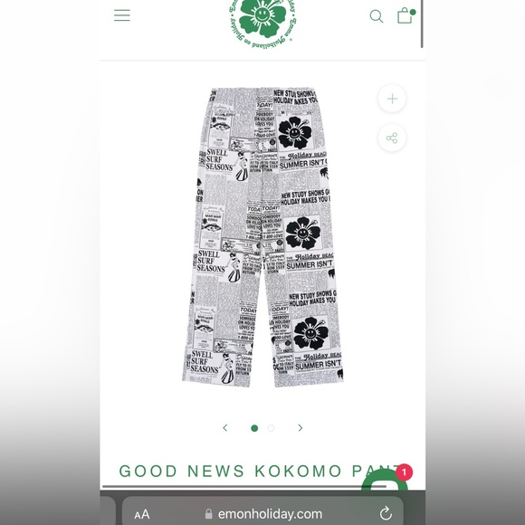 Em On Holiday Good News Kokomo Pants XS BNWOT - Picture 3 of 4